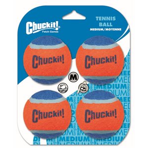 CHUCK IT! Tennis Ball 4 Pack Medium