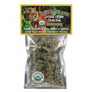 Tiger Grass Catnip Bud Bag 4g