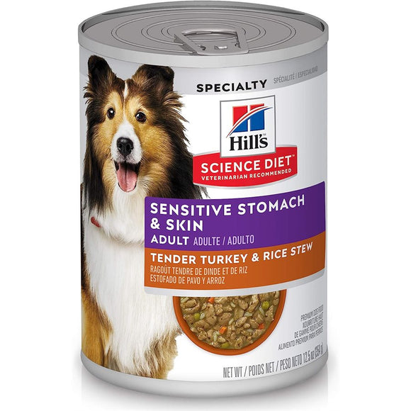 Hill's Science Diet Sensitive Stomach & Skin Dog Turkey & Rice 12.5oz
