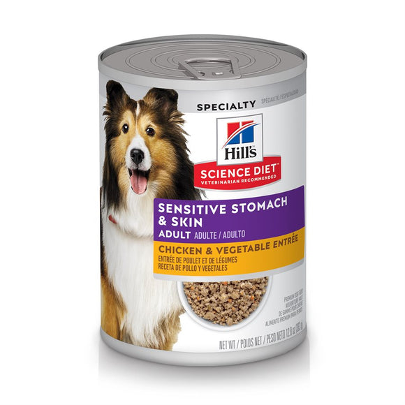 Hill's Science Diet Sensitive Stomach & Skin Dog Chicken Entrée 12.8oz