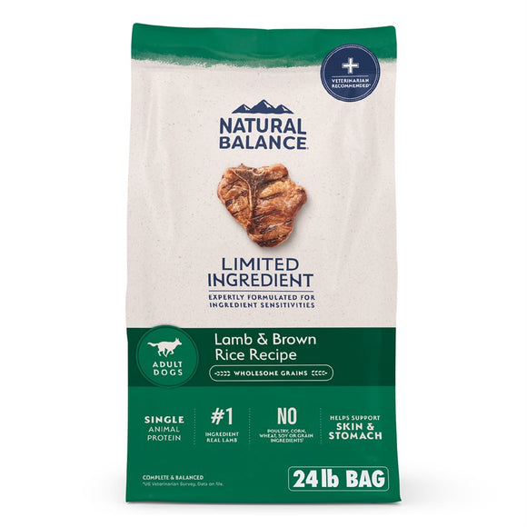 Natural Balance Lamb Formula Dry Dog Food 24LB