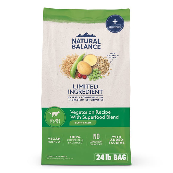 Natural Balance Vegetarian Formula Dry Dog Food 24LB