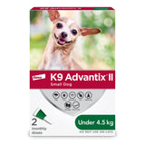 K9 Advantix II Sm Dog under 4.5KG