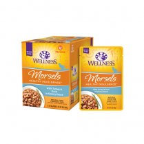 WELLNESS® HEALTHY INDULGENCE® MORSELS TURKEY & DUCK WET CAT FOOD  3 OZ