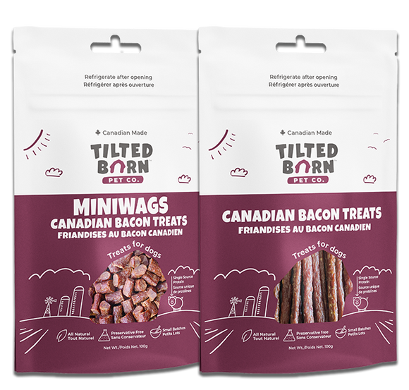 Tilted Barn Pet Co. Canadian Bacon Treats 100g