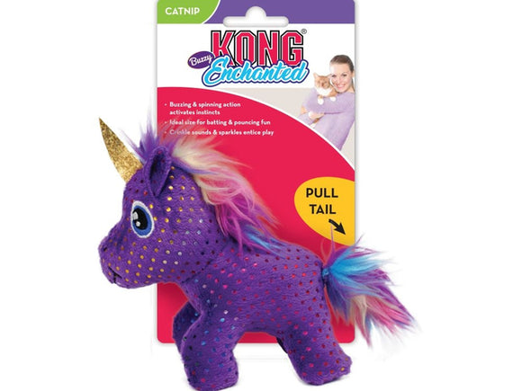 KONG ® Enchanted Buzzy Unicorn Cat Toy