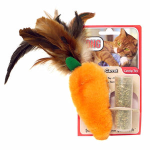 KONG ® Dr. Noy's Pet Toys Catnip Feather Top Carrot