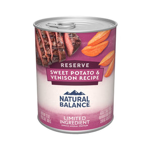 Natural Balance Dog LID Sweet Potato & Venison Formula Cans 13oz