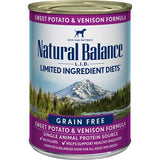 Natural Balance Dog LID Sweet Potato & Venison Formula Cans 13oz