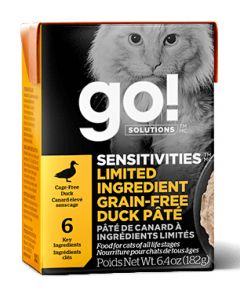 Go Sensitivities LID Grain Free Duck Cat 6.4OZ