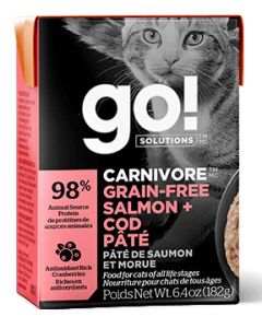 Go Carnivore Grain Free Salmon and Cod Pate Cat 6.4OZ