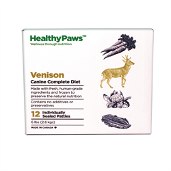 Healthy Paws Complete Dog Dinner Venison 12 x 1/2 lb