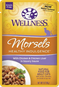Wellness ® Healthy Indulgence ® Morsels Grain Free Chicken and Chicken Liver Pouches