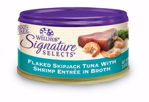 Wellness ® Core Signature Selects™ Grain Free Flaked Skipjack Tuna and Shrimp