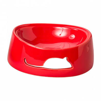 SPOT® BAILEY MOUSE CAT DISH RED