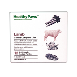 Healthy Paws Complete Dog Dinner Lamb 12 x 1/2 lb
