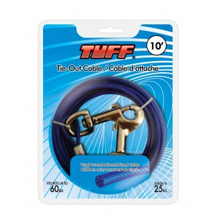 Tie-Out TUFF 10 Cable - SML/MED