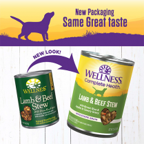 WELLNESS® HOMESTYLE STEW LAMB & BEEF STEW WITH BROWN RICE & APPLES WET DOG FOOD 12.5 OZ